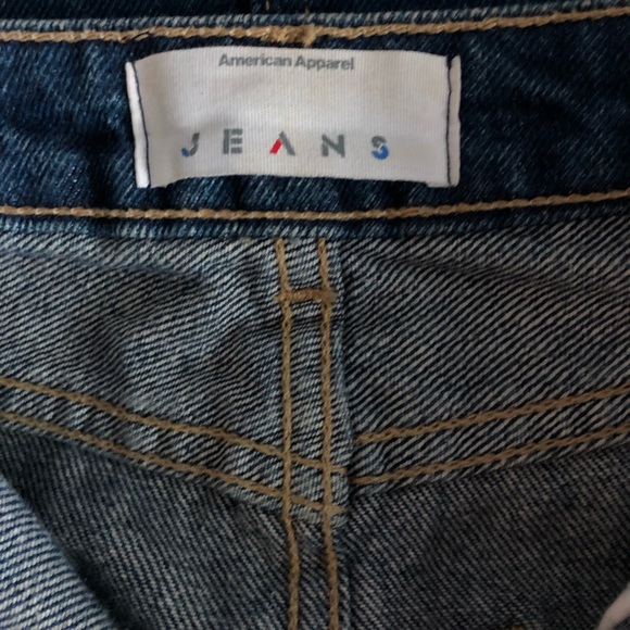 American Apparel Raw Denim Skirt - Picture 5 of 7